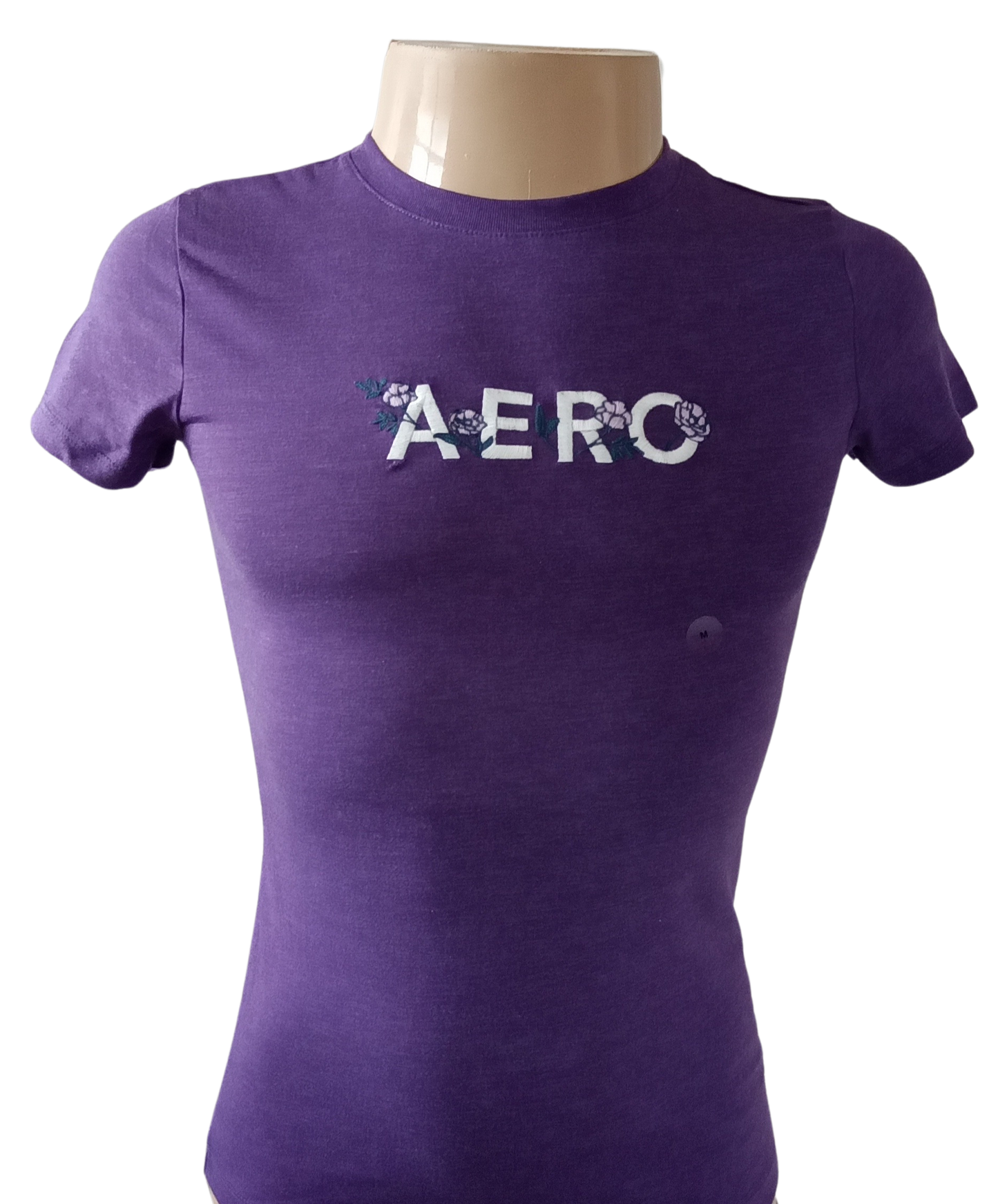 Camiseta Manga Curta Feminino Bordada Aeropostale