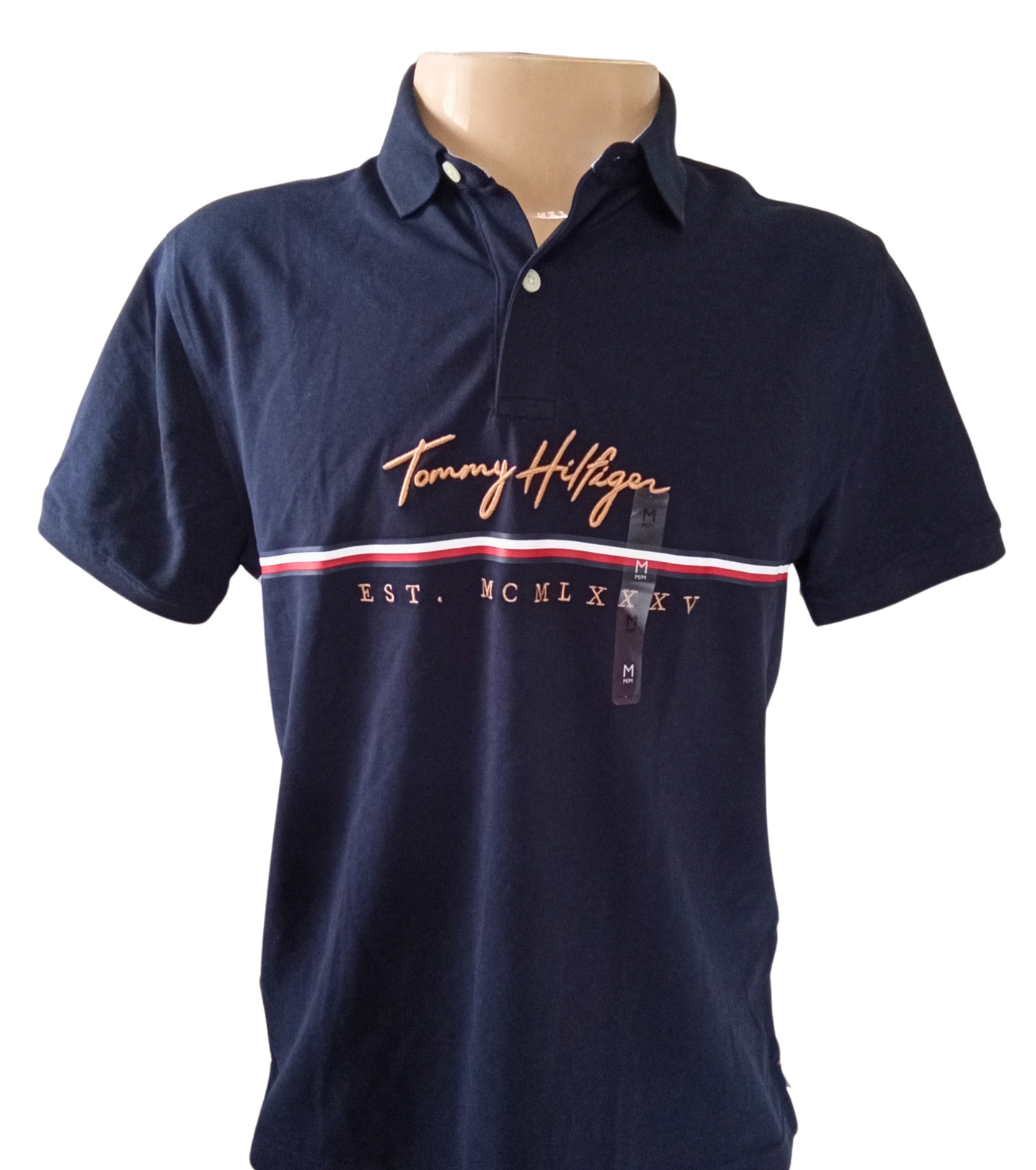 Polo Logo Monotype Regular Fit Masculino Tommy Hilfiger
