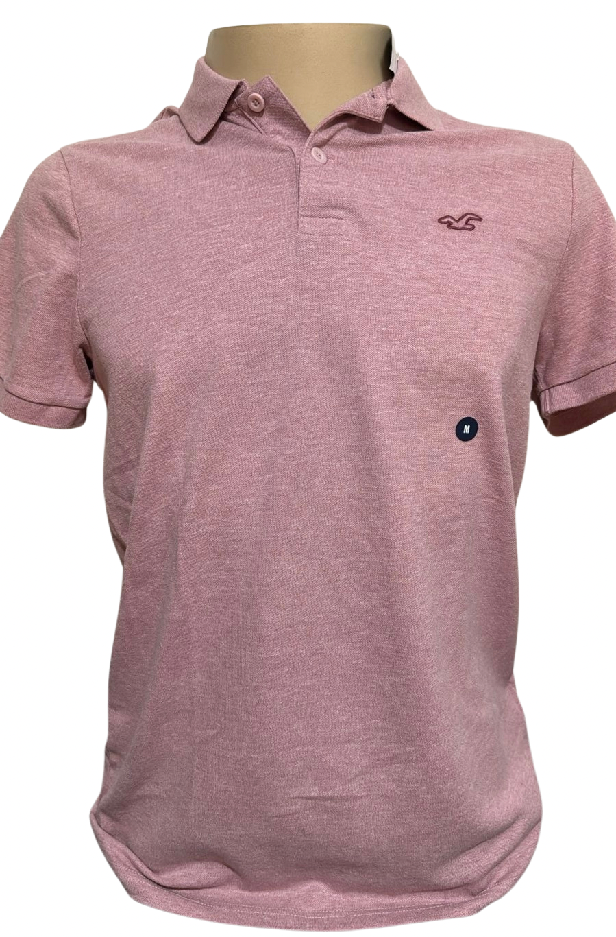 Polo Logo Regular Fit Masculino Hollister