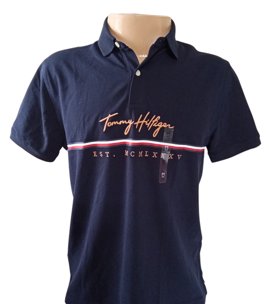 Polo Logo Monotype Regular Fit Masculino Tommy Hilfiger