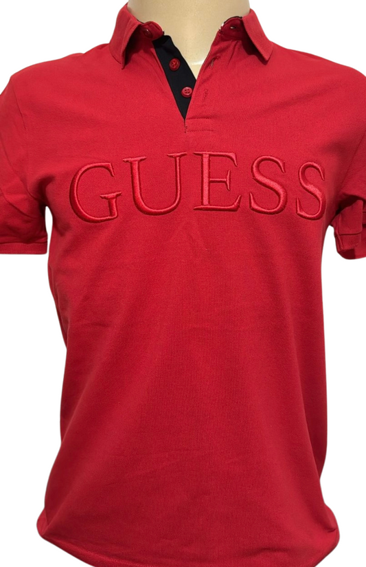Polo Logo Monotype Regular Fit Masculino Guess